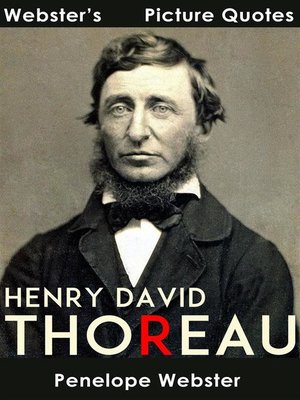 cover image of Webster's Henry David Thoreau Picture Quotes